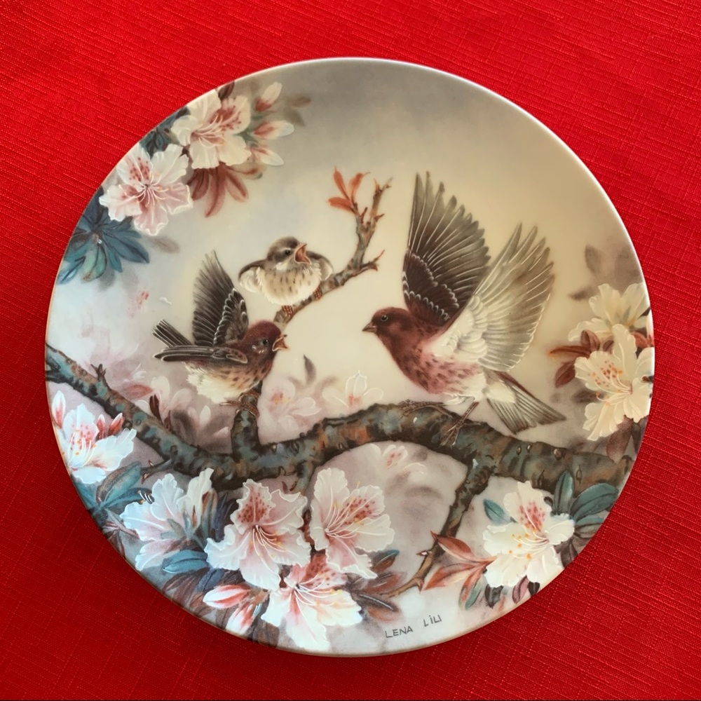 Vintage Decorative Bird Plate Bradex 1990 “Melody at Daybreak” W.L. George China